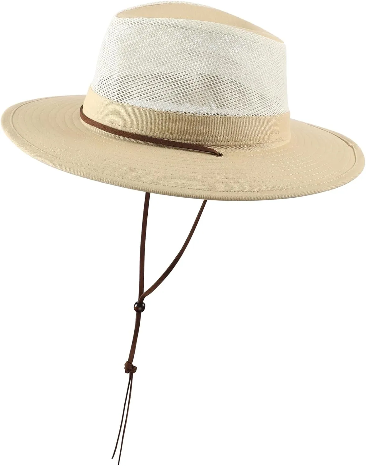 Home Prefer Cotton Summer Fedora Hat Wide Brim Sun Hats for Men Women UPF 50  Sun Protection Cap for Fishing Hiking