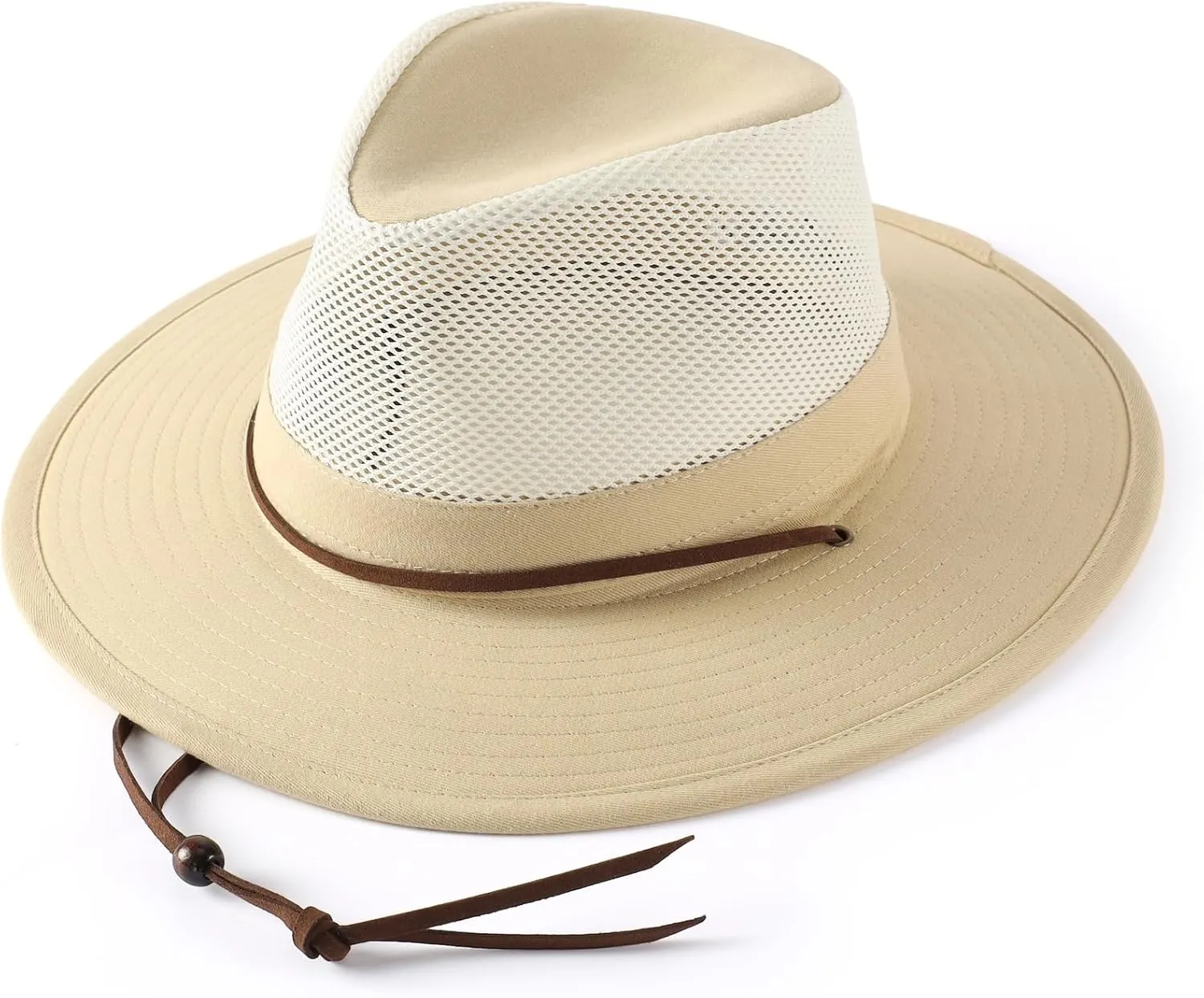 Home Prefer Cotton Summer Fedora Hat Wide Brim Sun Hats for Men Women UPF 50  Sun Protection Cap for Fishing Hiking