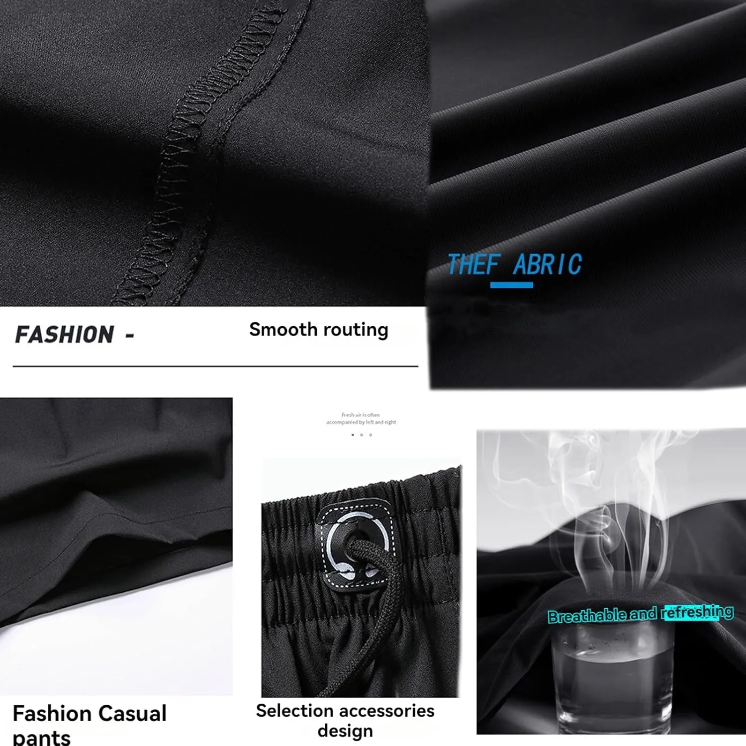Icy Shorts - Men's Ice Silk Stretch Quick-Dry Shorts, Puliam Shorts, Quick Dry Beach Running Shorts with Zippered Pockets