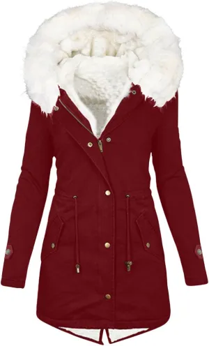 Jackets for Women Sherpa Lined Jackets Women Fleece Lined Coats Hooded Jackets Fleece Jackets Winter Outwear 2024