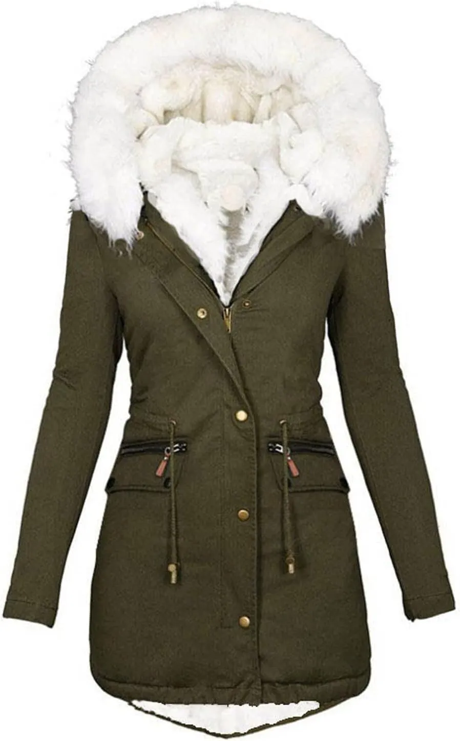 Jackets for Women Sherpa Lined Jackets Women Fleece Lined Coats Hooded Jackets Fleece Jackets Winter Outwear 2024