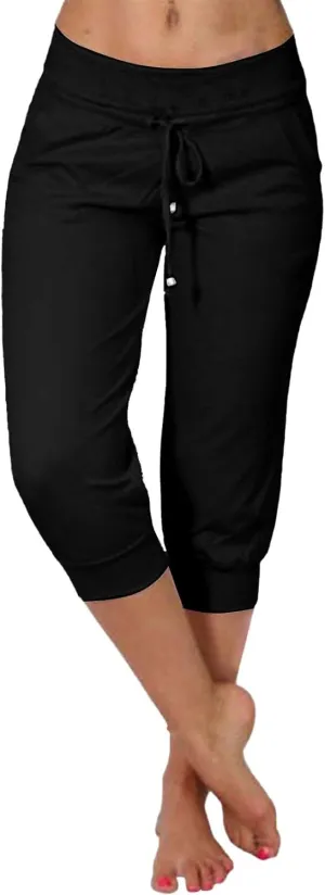 LCMTWX Running Shorts Cropped Elastic Pants for Women Fashion Casual Fashion Shorts Trousers Solid Ppants Running Shorts