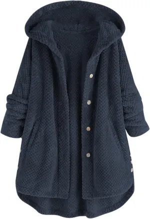 LCMTWX Womens 2023 Winter Fuzzy Fleece Jacket Fleece Sleeve Plus Size Women Women's Coat Solid Oversized Fuzzy Fleece