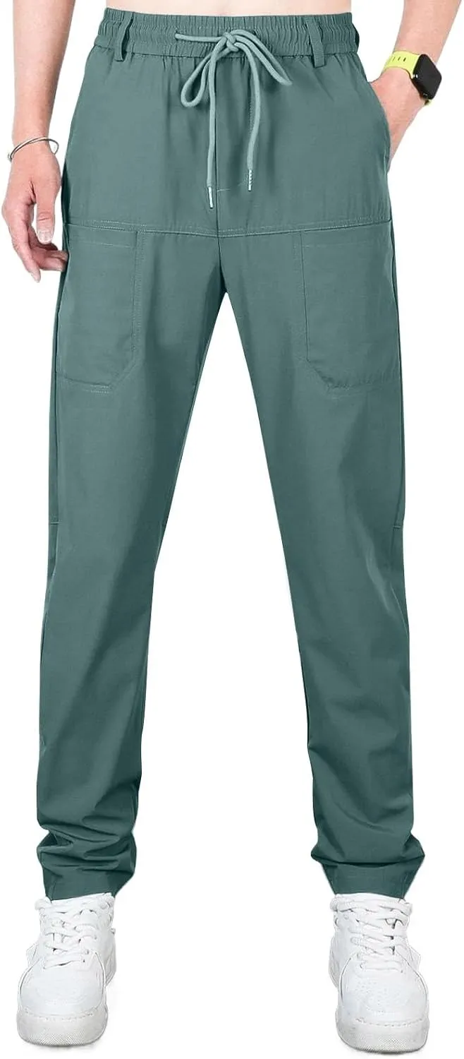 lcyhony Mens Hiking Pants Relaxed fit Multipants-High Stretch Multi-Pocket Durable Cargo Pants Plus Size Summer Casual Pants