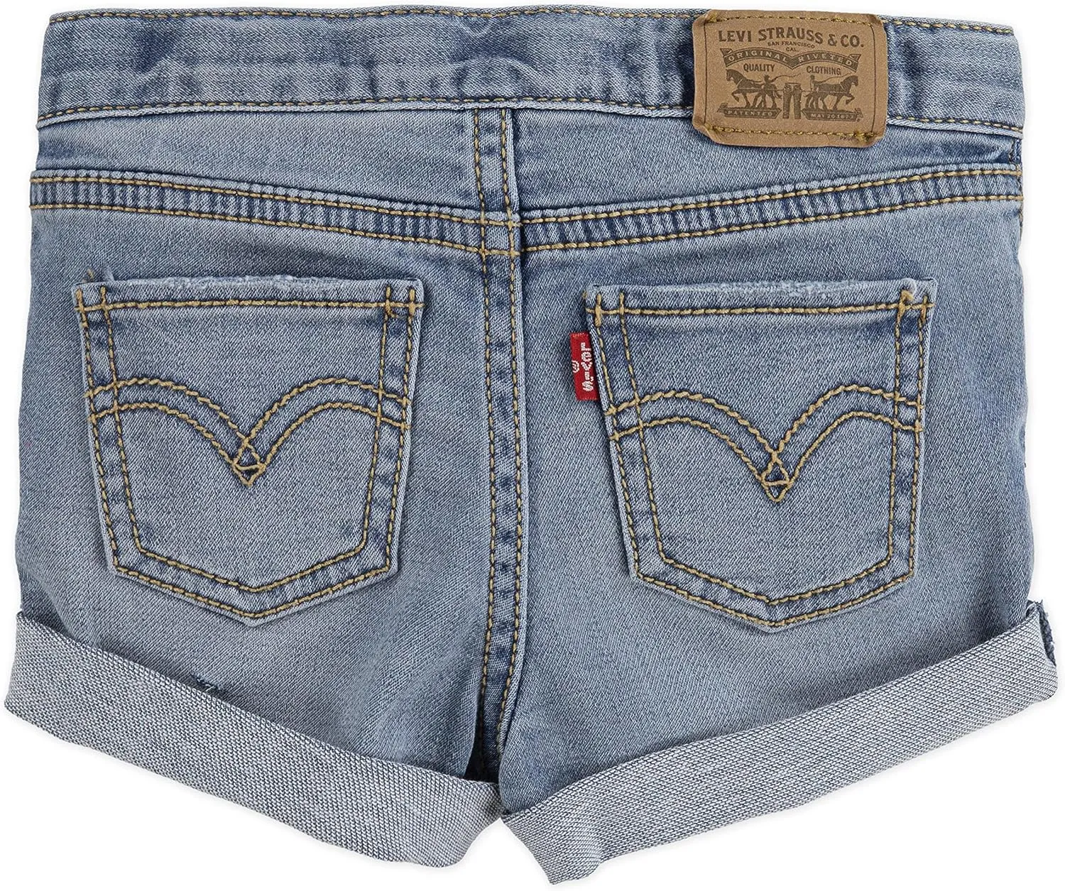 Levi's Baby Girls' Denim Shorty Shorts