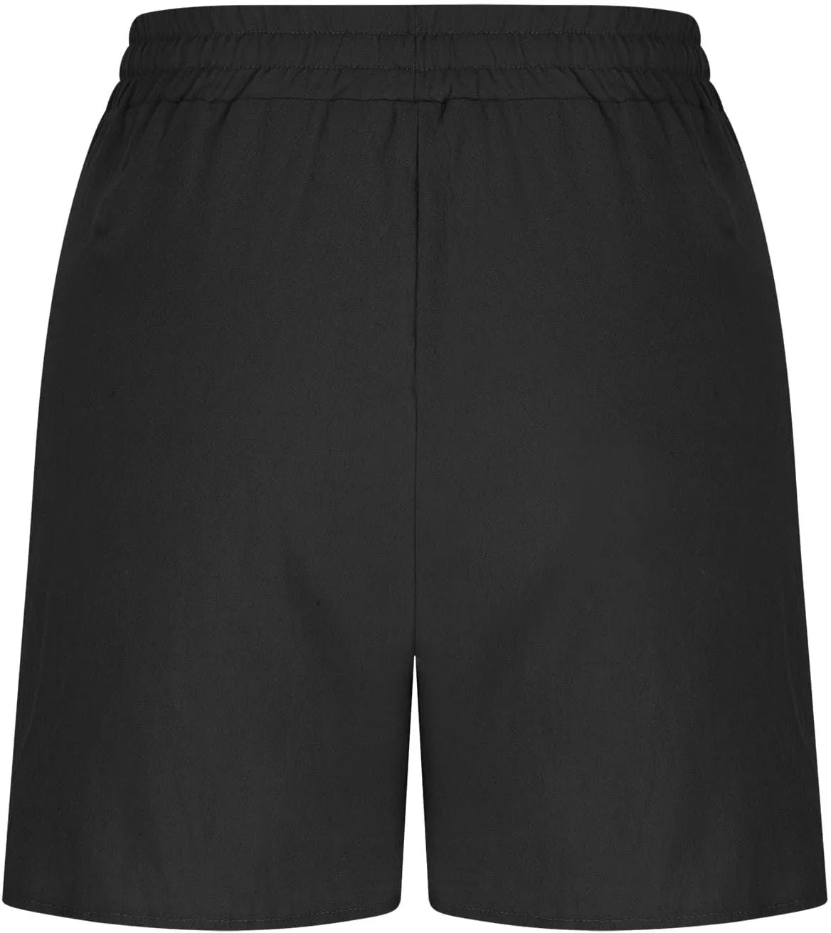Linen Shorts for Women 2025 Trendy Summer Plus Size Comfy Drawstring Casual Pants Elastic Waist Wide Leg Shorts