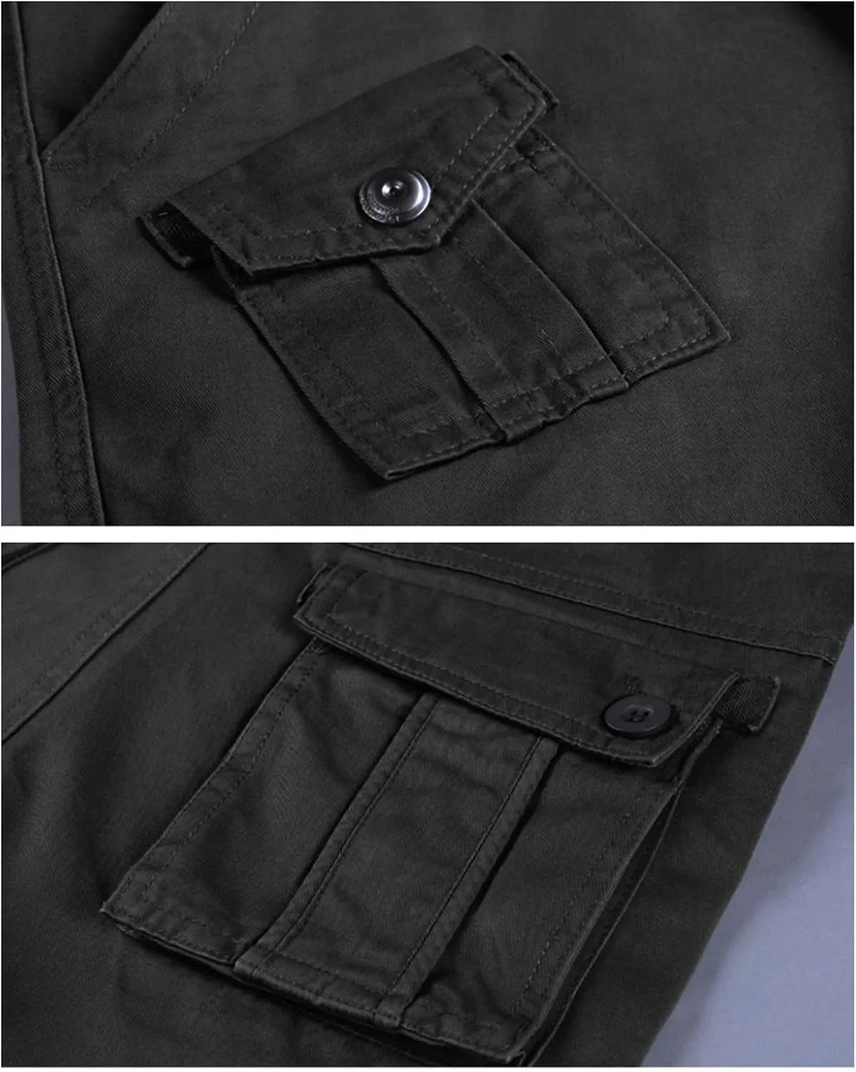 Maiyifu-GJ Mens Multi-Pocket Cargo Pant Relaxed Fit Straight Leg Military Pants Casual Tactical Wild Army Combat Trousers