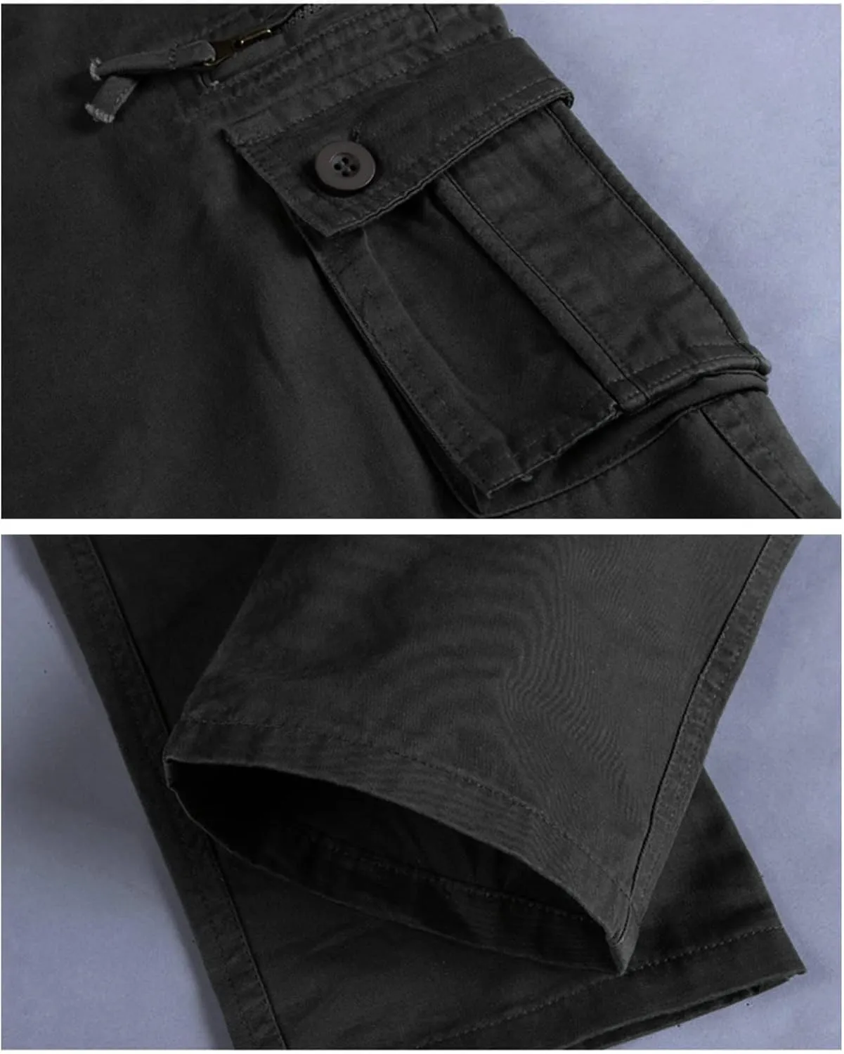 Maiyifu-GJ Mens Multi-Pocket Cargo Pant Relaxed Fit Straight Leg Military Pants Casual Tactical Wild Army Combat Trousers