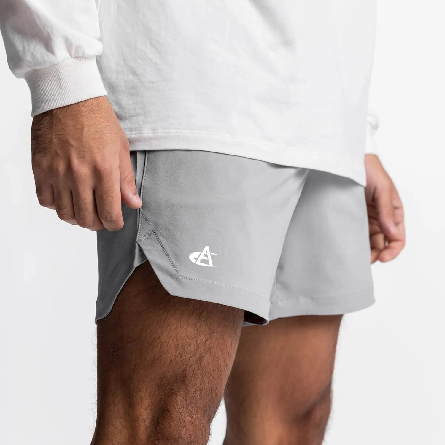 maytopia Men's Workout Running Shorts Quick Dry Athletic 5 Inch Shorts Lightweight Gym Shorts with Pockets