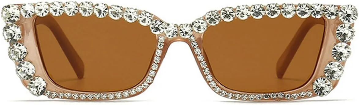 Melrose Square Sunglasses for Women UV400 Luxury Sunglasses for Women Vintage Cat Eye Sunglasses UV400 Protection