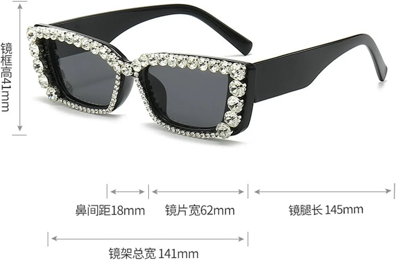 Melrose Square Sunglasses for Women UV400 Luxury Sunglasses for Women Vintage Cat Eye Sunglasses UV400 Protection
