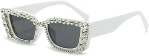 Melrose Square Sunglasses for Women UV400 Luxury Sunglasses for Women Vintage Cat Eye Sunglasses UV400 Protection
