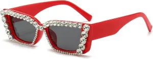 Melrose Square Sunglasses for Women UV400 Luxury Sunglasses for Women Vintage Cat Eye Sunglasses UV400 Protection