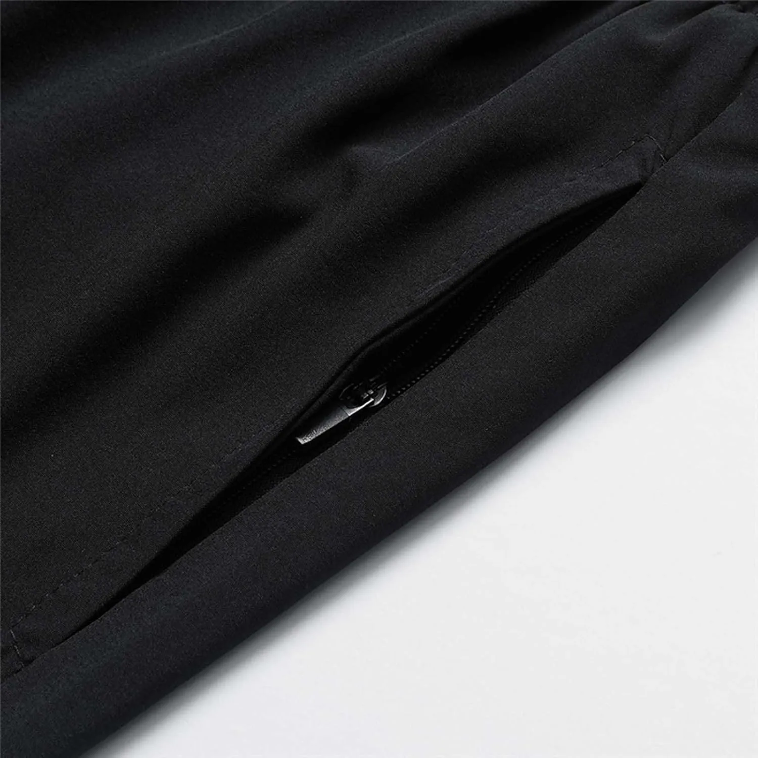 Men's 2 in 1 Workout Running Shorts Lightweight Quick Dry Training Active Yoga Gym 5"" Short with Zipper Pockets