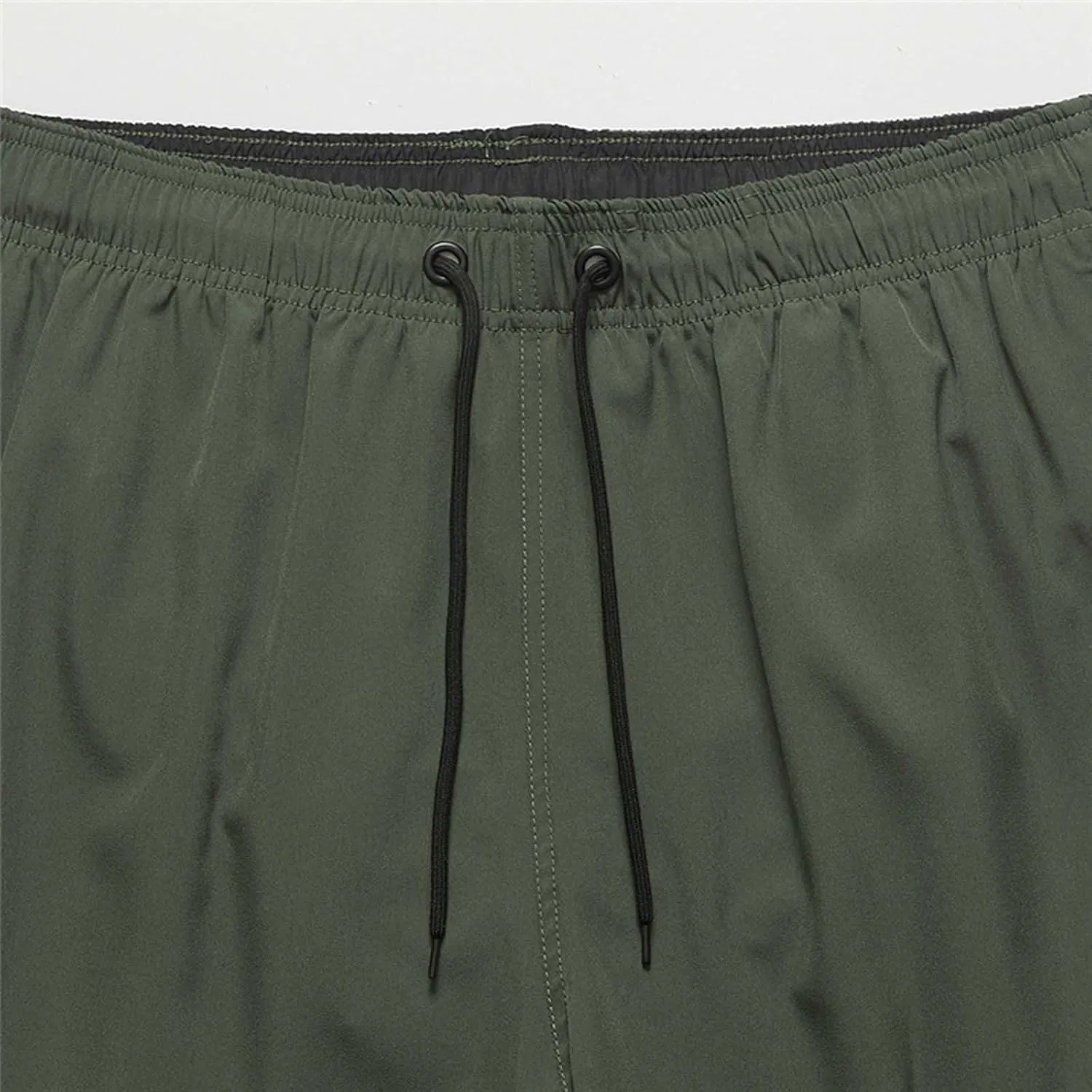 Men's 2 in 1 Workout Running Shorts Lightweight Quick Dry Training Active Yoga Gym 5"" Short with Zipper Pockets