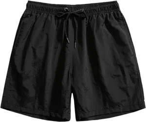 Mens 5 Inch Shorts Beach Casual Shorts Lightweight Quick Dry Athletic Shorts for Gym Workout Training Running