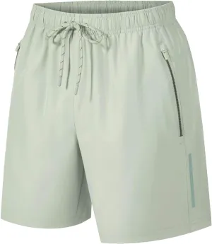 Men's Athletic Running Shorts Quick Dry Workout Shorts Lightweight Casual Drawstring Sports Gym Basketball Shorts