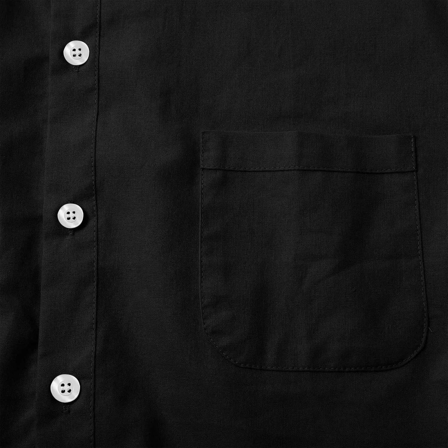 Men's Button Down Shirts Summer Casual Big and Tall Short Sleeve Beach Shirt Quick Dry Pocket Dress Chambray Blouse