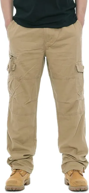 Men's Casual Relaxed Fit Cargo Pants, Multi Pocket Hiking Outdoor Jogger Pants Tactical Trousers