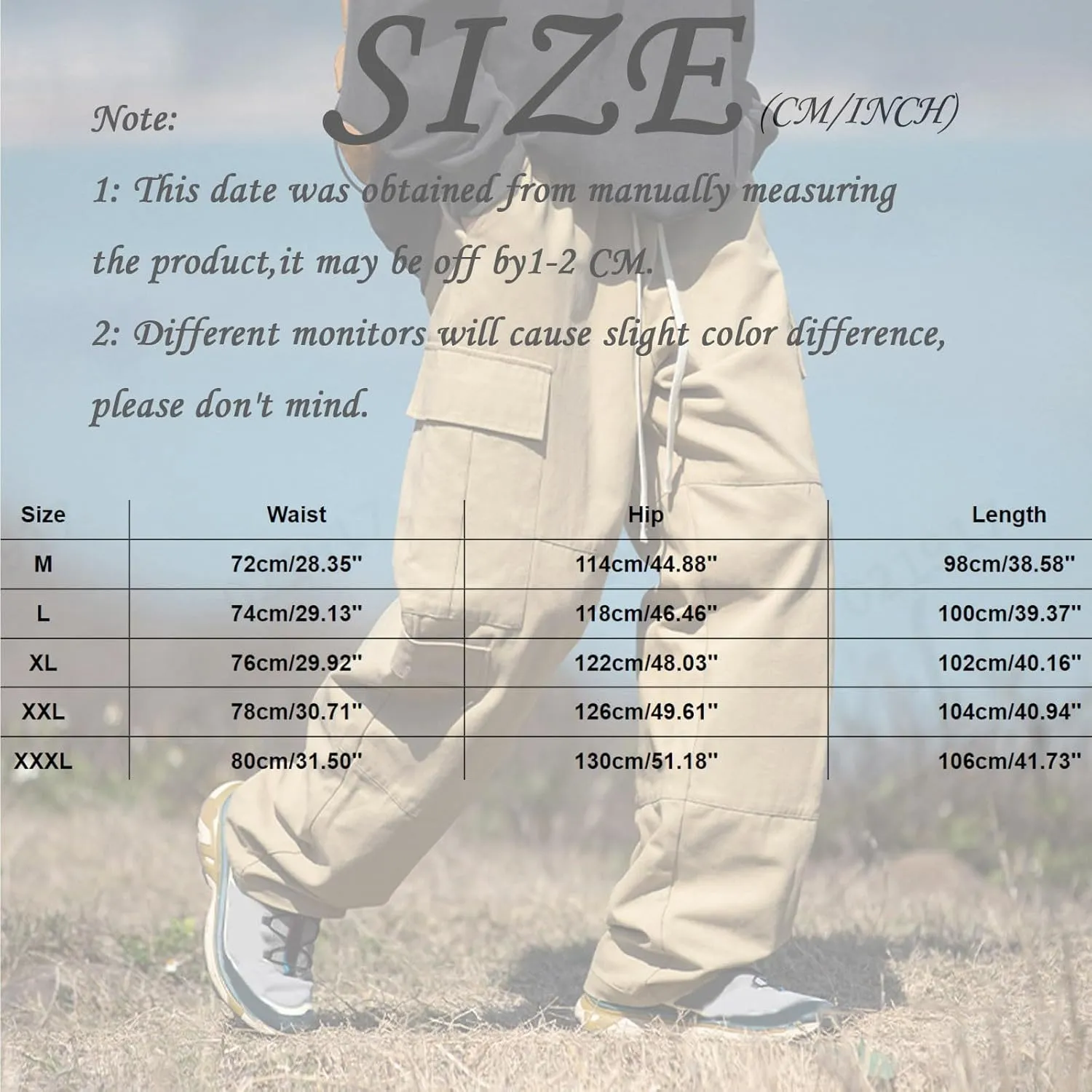 Men's Cotton Cargo Pants Multi-Pocket Trousers for Trekking Elastic Men's Pants Men's Twill Relaxed Fit Cargo Pant