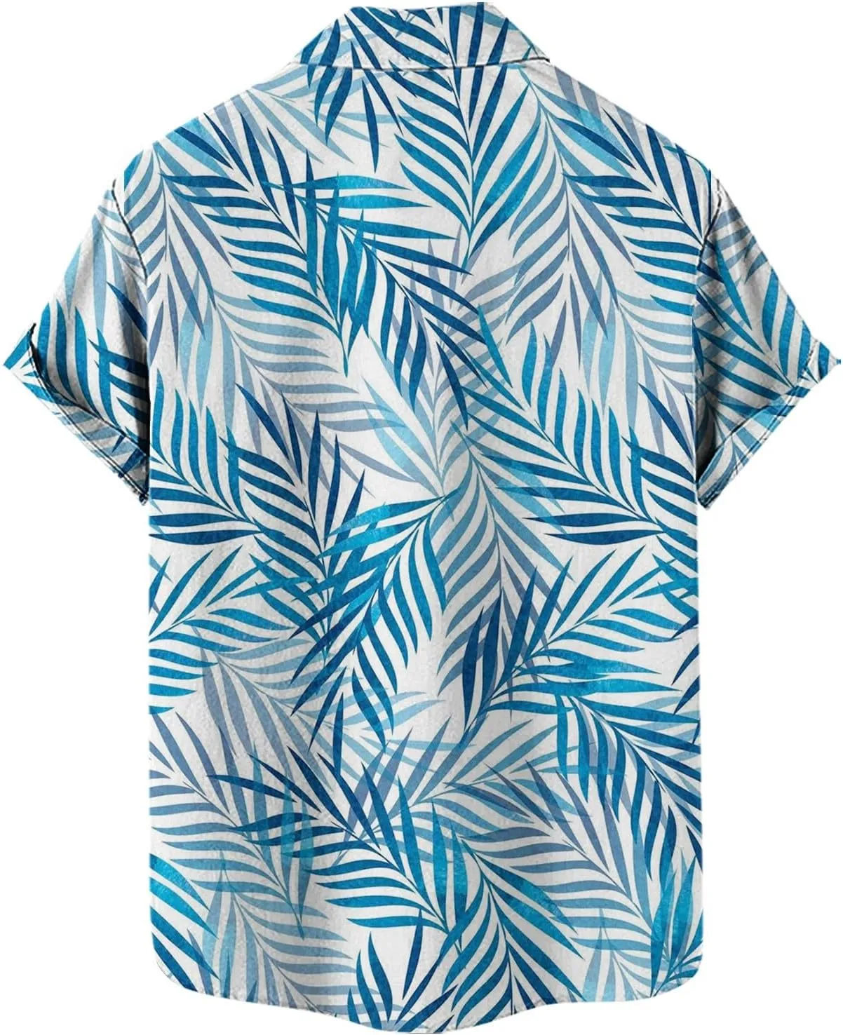 Men's Hawaiian Shirts Stylish Summer Button Down Short Sleeve Beach Aloha Shirt Tropical Quick Dry Hippie Tee Top
