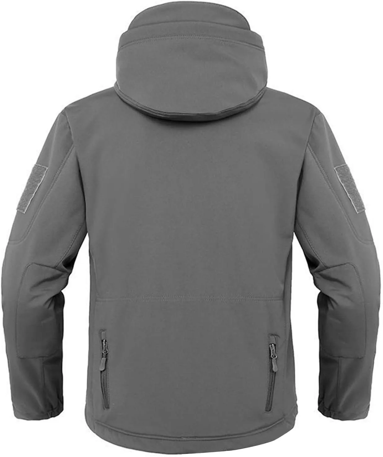 Men's Hooded Rain Jackets 2024 Fall Winter Waterproof Warm Fleece Coats Long Sleeve Windbreaker Jackets With Pockets