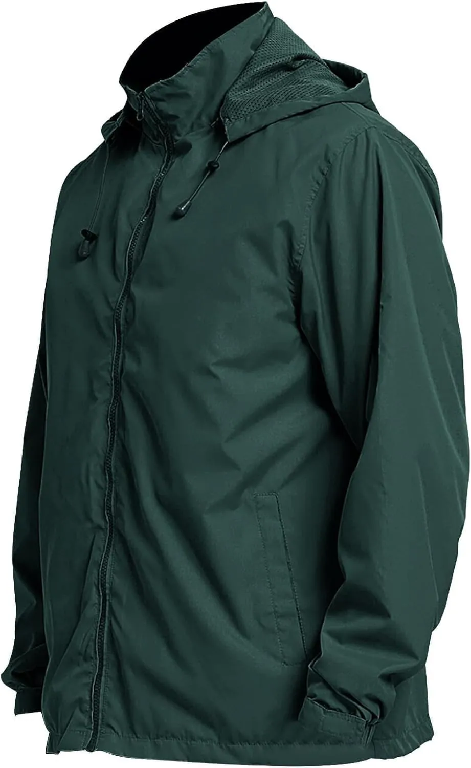 Mens Lightweight Rain Jacket Hooded Windbreaker Jacket Windbreaker Waterproof with Pockets