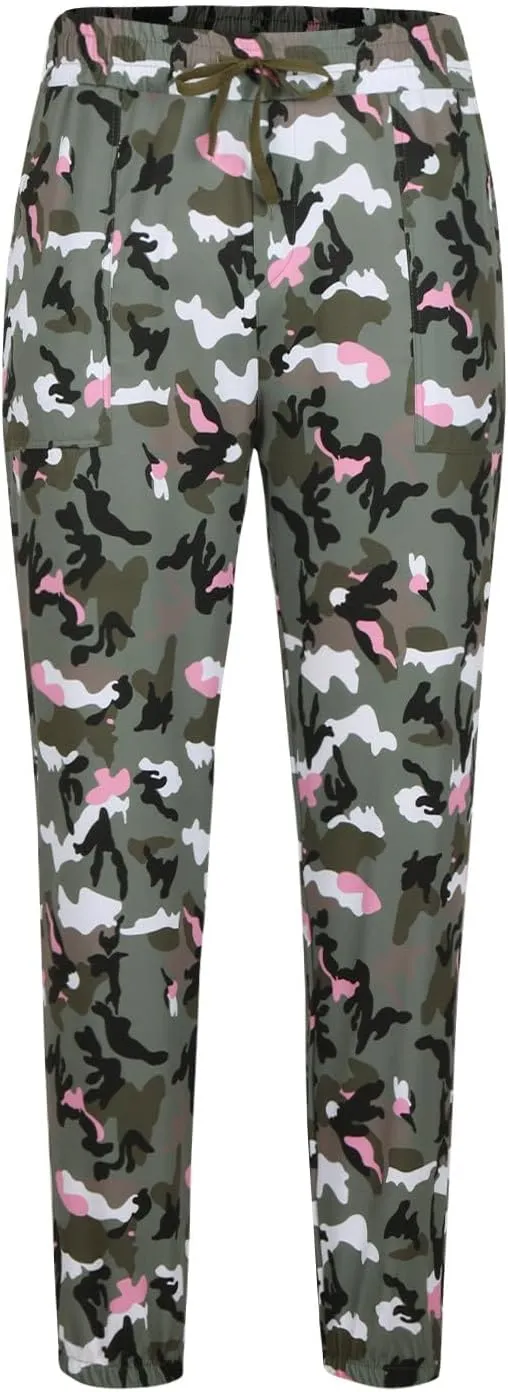 Mens Relaxed-Fit Cargo Pants Multi Pocket Camo Work Tactical Trousers Outdoor Lightweight Breathable Hiking Pants