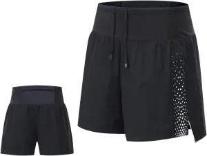Men's Running Shorts Quick Dry Breathable Workout Pants with Liner Stretch Drawstring Waist Workout Athletic Shorts