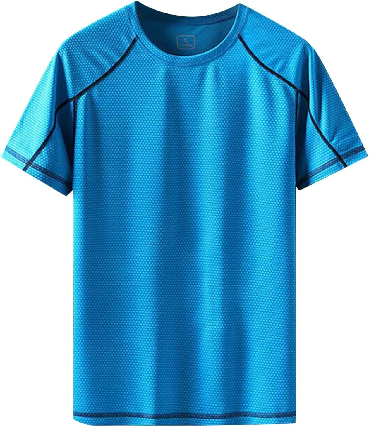 Men's Running Workout Shirts Short Sleeve Quick Dry Athletic T-Shirts Gym Sport Fitness Training Sweat Shirt Moisture