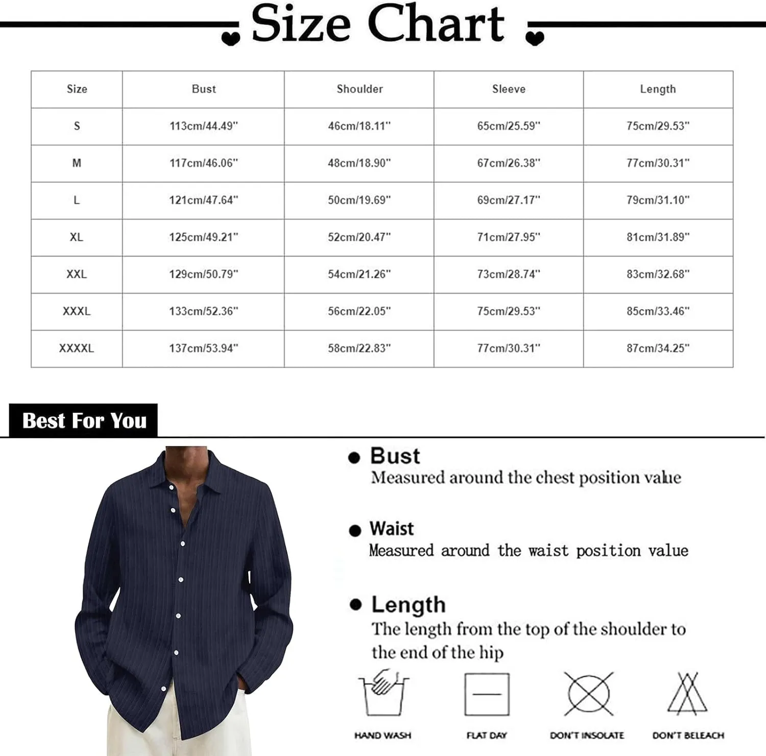 Men's Striped Oxford Shirts Summer Long Sleeve Button Cuban Guayabera Shirt Lightweight Quick Dry Leisure Beach Tops