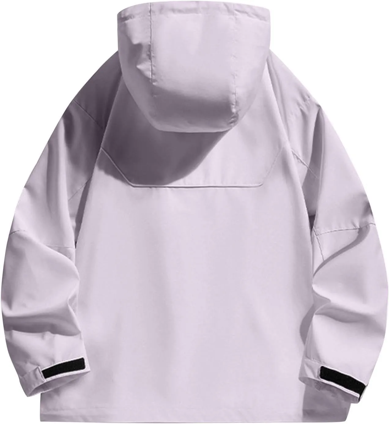 Mens Waterproof Rain Jacket Outdoor Softshell Hiking Jacket Oversized Hooded Rain Coat Windbreaker Warm Fall Clothes