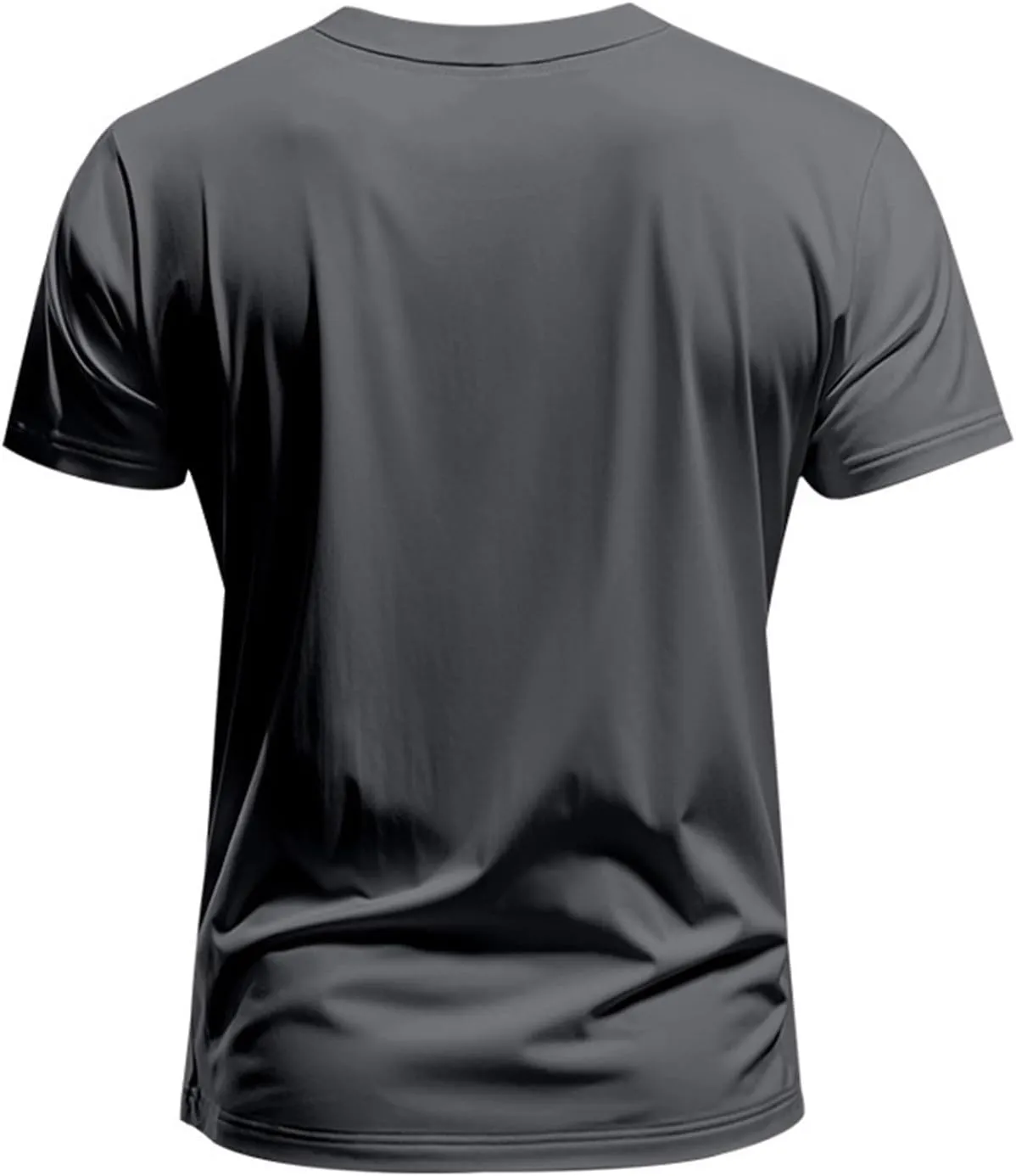 Men's Workout Shirts Stretch Slim V Neck Bodybuilding T-Shirts Athletic Gym Short Sleeve Tee Tops Hipster Muscle Shirt