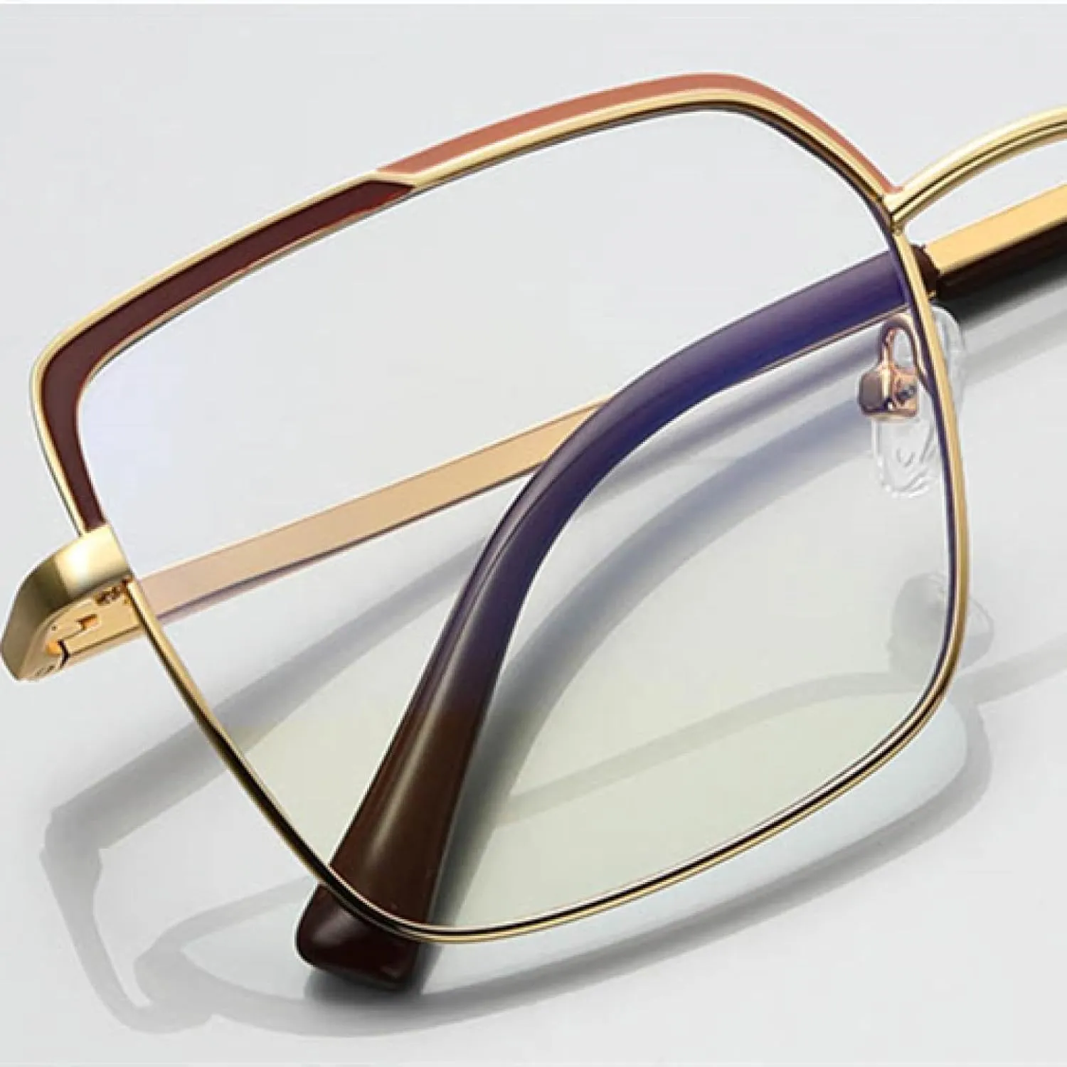 Metal Colored Frame Glasses Frame Women's