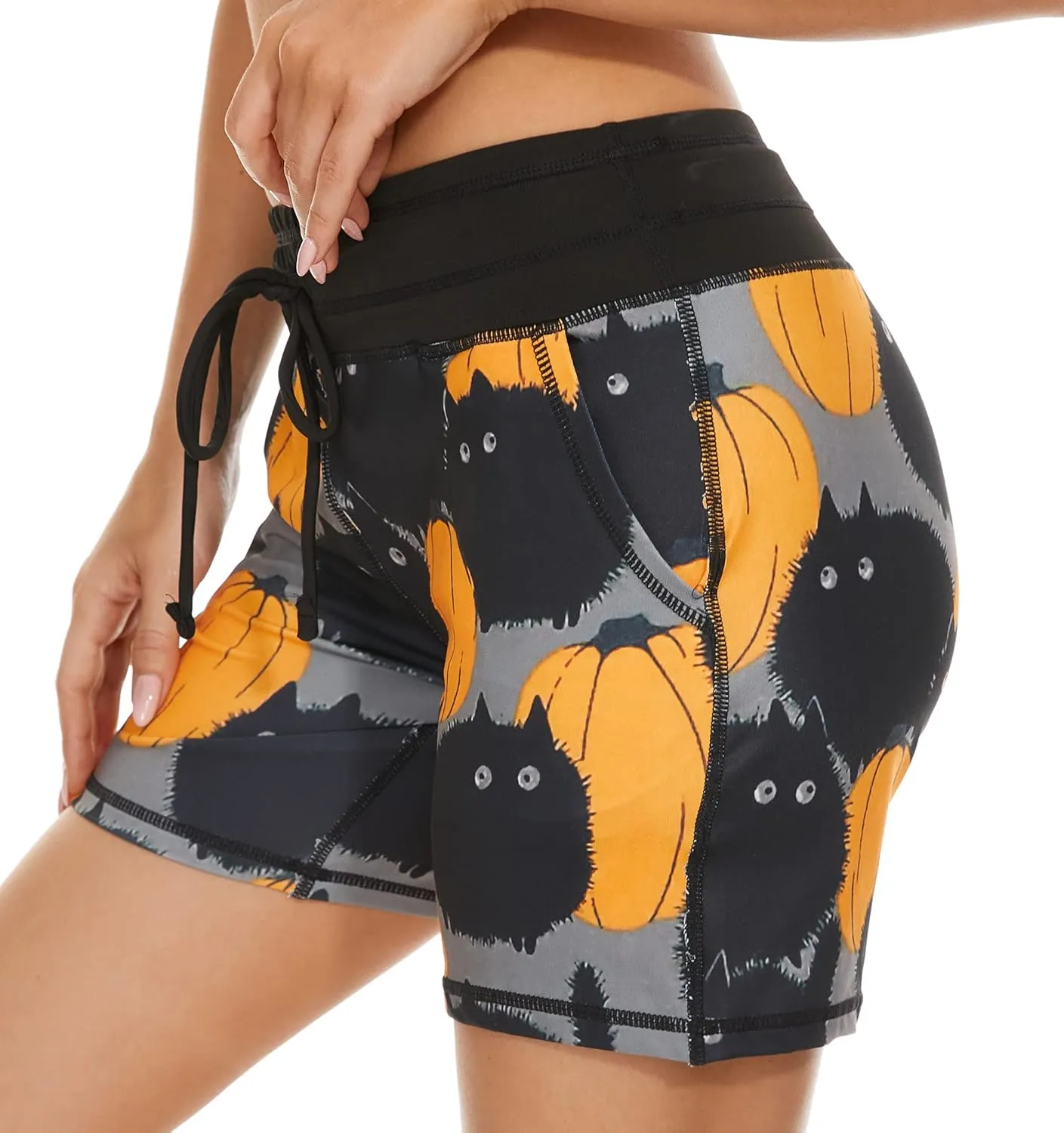 MOUEEY Women's Workout Hiking Shorts Running Athletic Gym Shorts with Pockets
