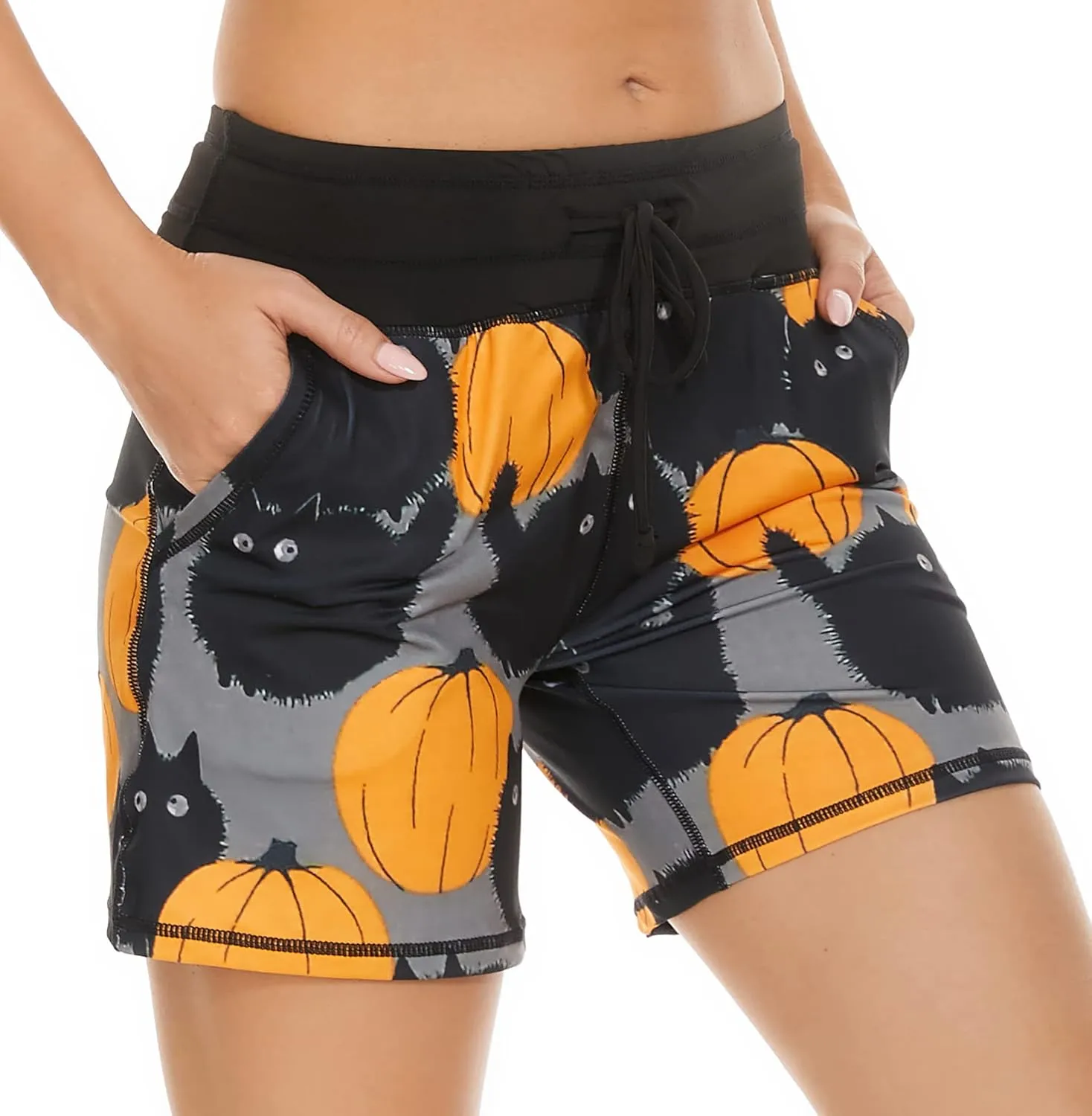 MOUEEY Women's Workout Hiking Shorts Running Athletic Gym Shorts with Pockets