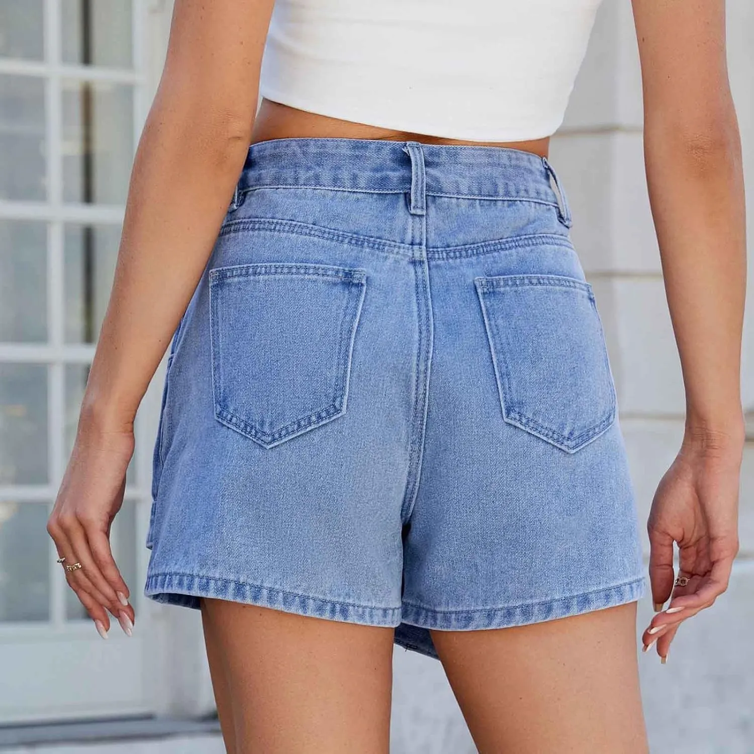 Oplxuo Women's Y2k Denim Mini Skirt Fashion Irregular High Waisted Summer Sexy Bodycon Jean Skirts