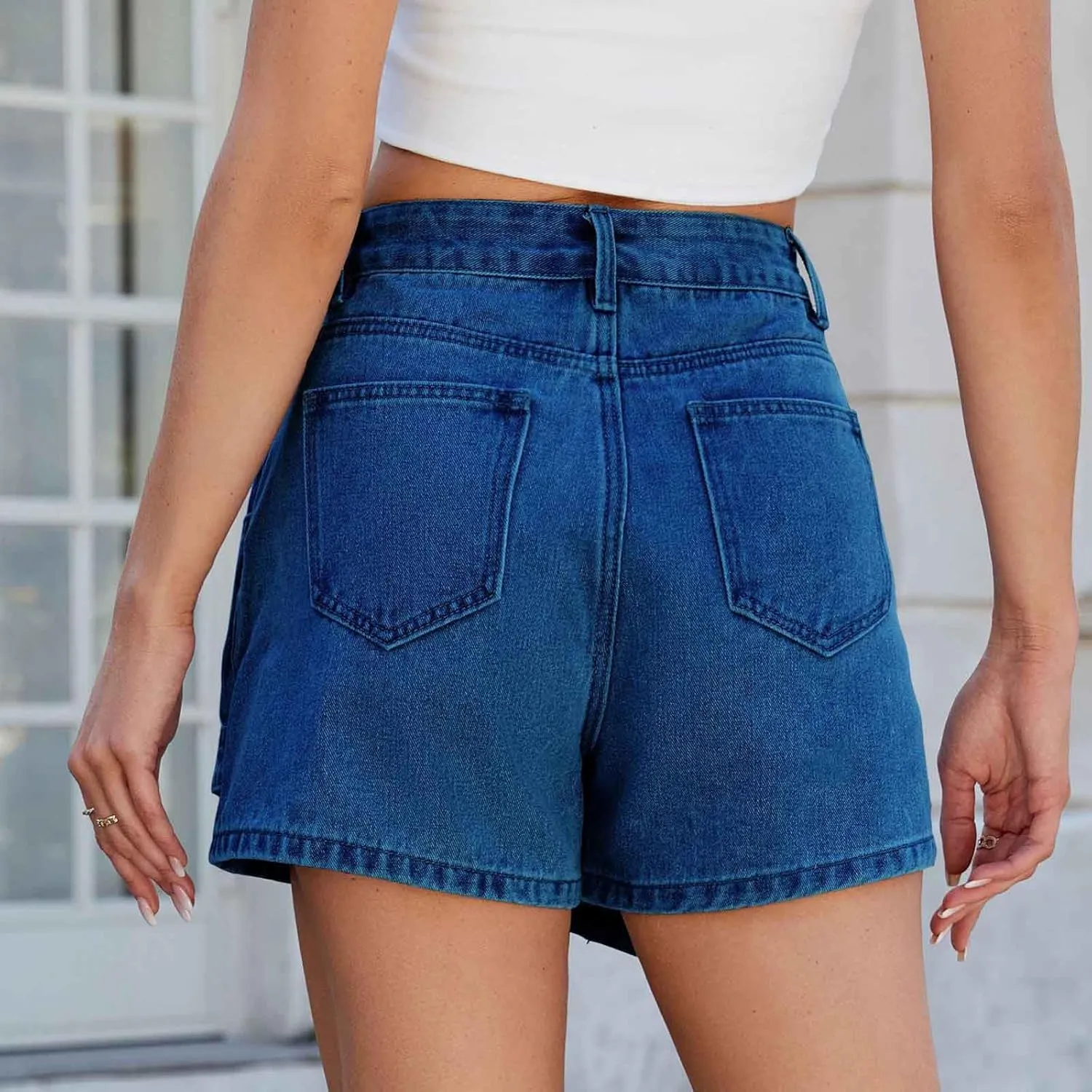Oplxuo Women's Y2k Denim Mini Skirt Fashion Irregular High Waisted Summer Sexy Bodycon Jean Skirts