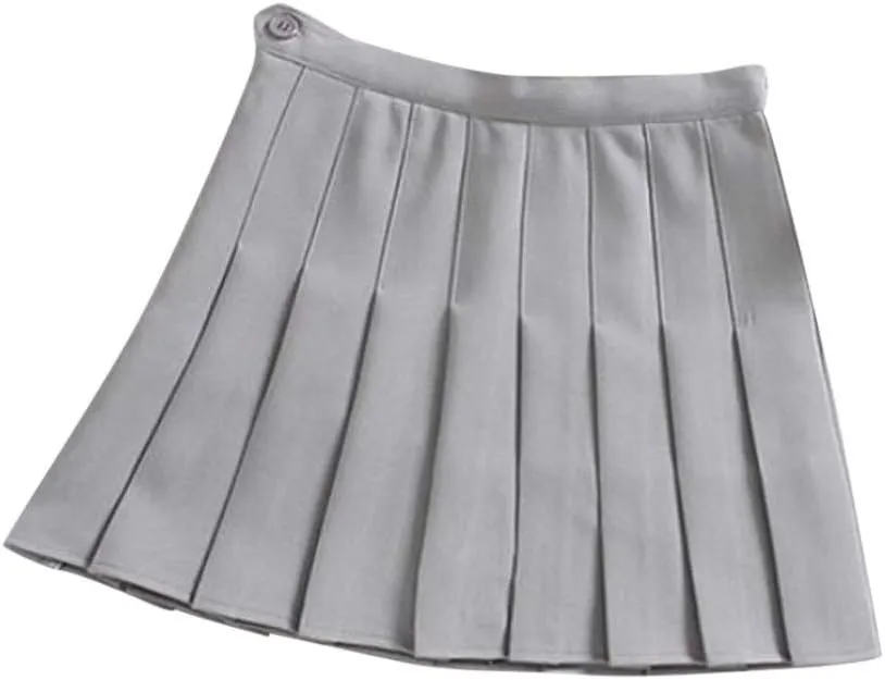 Pleated Mini Skirts for Women Fashion Women High Waist Pleated Casual Solid A-Line Slim Short Fit Mini Skirts for