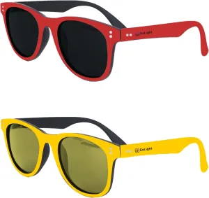 Polarized Sunglasses for Men and Women, Sun Glasses with UV Protection for Driving Running Fishing Golf Red/Yellow