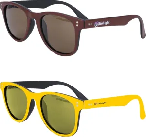 Polarized Sunglasses for Men and Women, Sun Glasses with UV Protection for Driving Running Fishing Golf Wood/Yellow