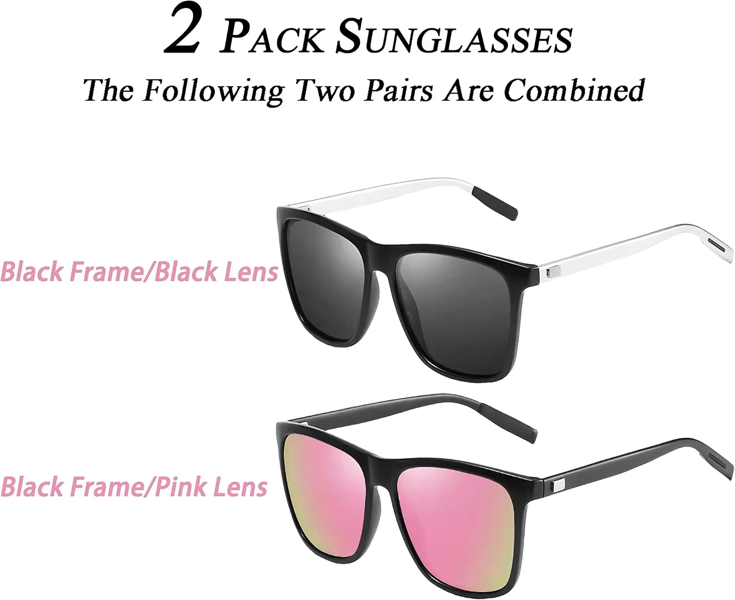 Polarized Sunglasses for Men and Womens UV400 Protection Sports Driving Fishing Glasses 3pack
