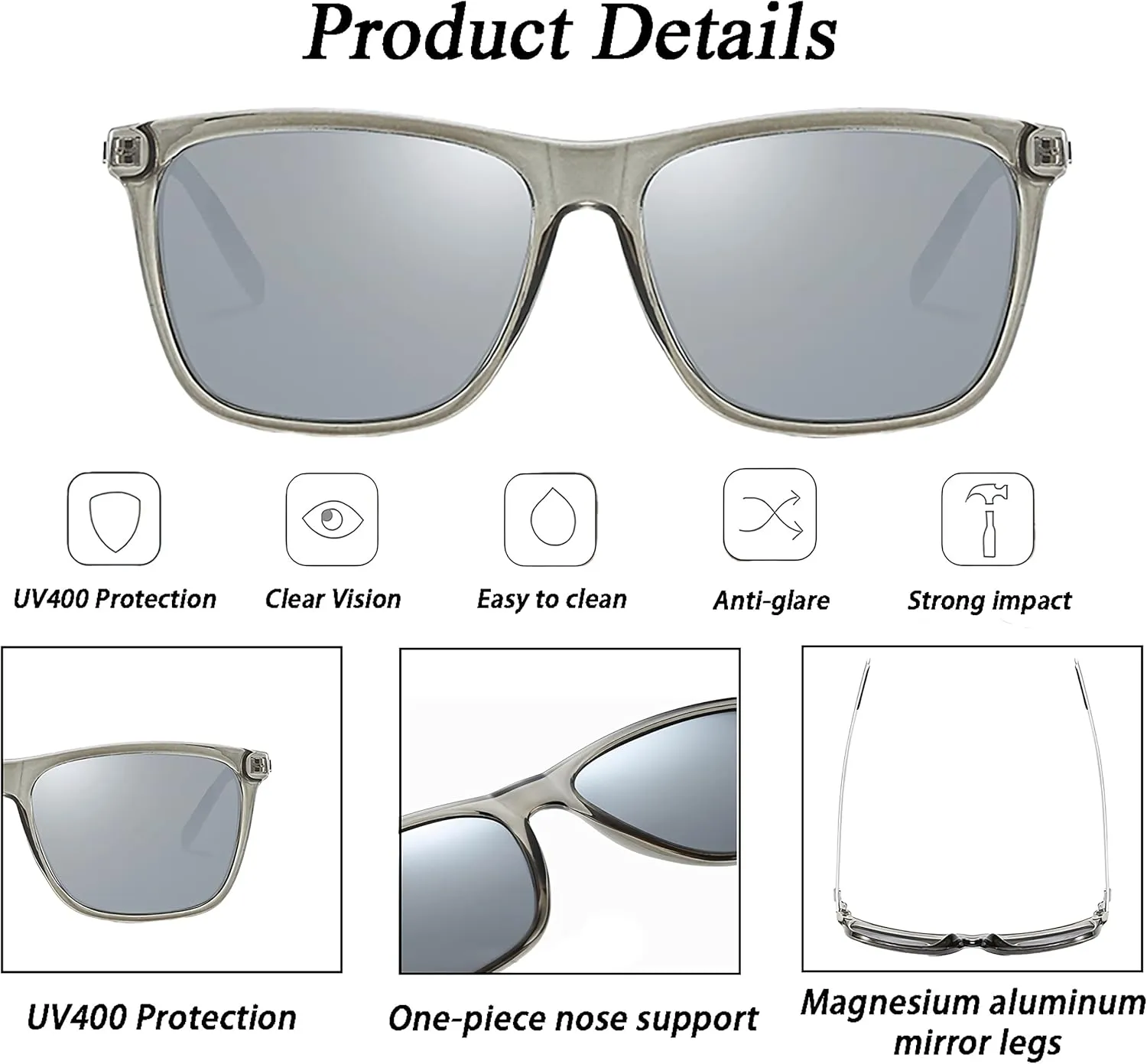 Polarized Sunglasses for Men and Womens UV400 Protection Sports Driving Fishing Glasses 3pack
