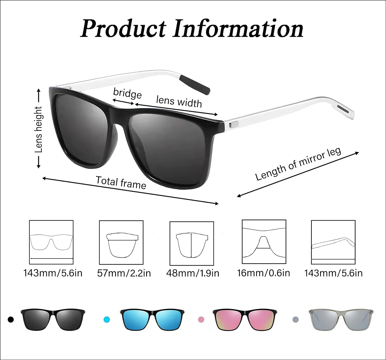 Polarized Sunglasses for Men and Womens UV400 Protection Sports Driving Fishing Glasses 3pack