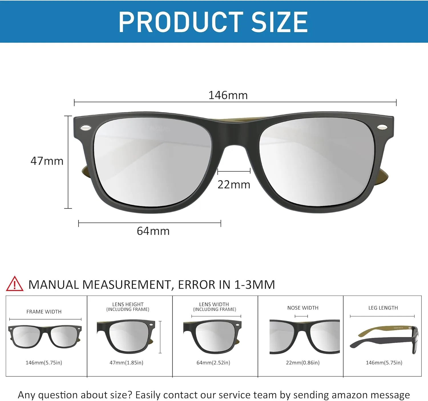 Polarized Sunglasses for Men Women Round Retro Classic Fashion Eyewear UV400 Sun Glasses for Sports 3 Packs