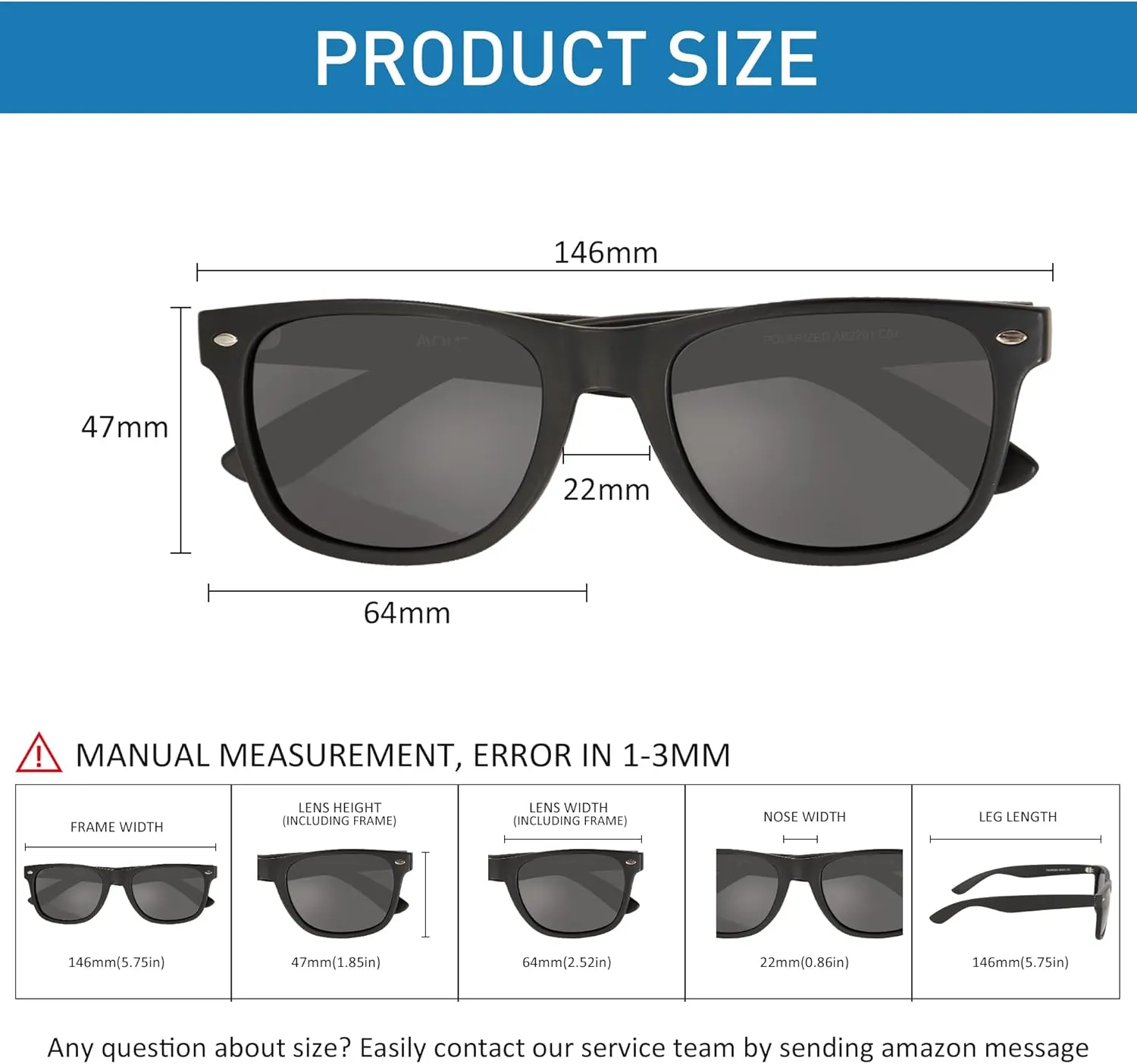 Polarized Sunglasses for Men Women Round Retro Classic Fashion Eyewear UV400 Sun Glasses for Sports 3 Packs