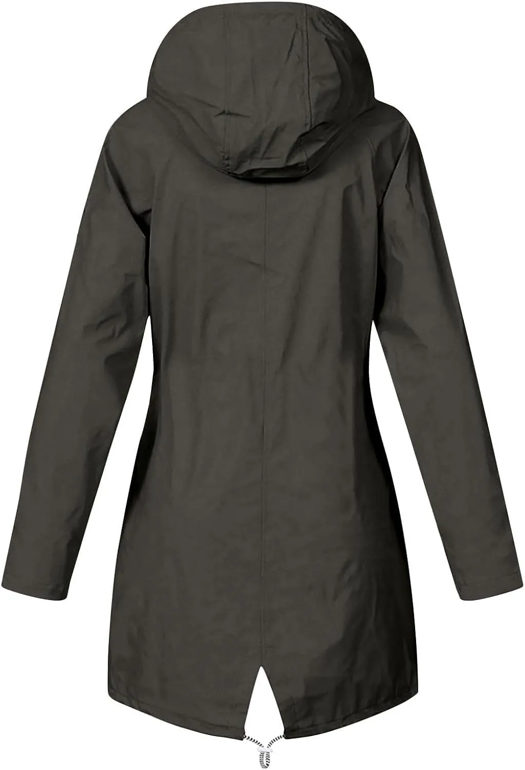 Rain Jacket Womens Waterproof with Hood Lightweight Packable Raincoat for Hiking Outdoor Windbreaker with Pockets