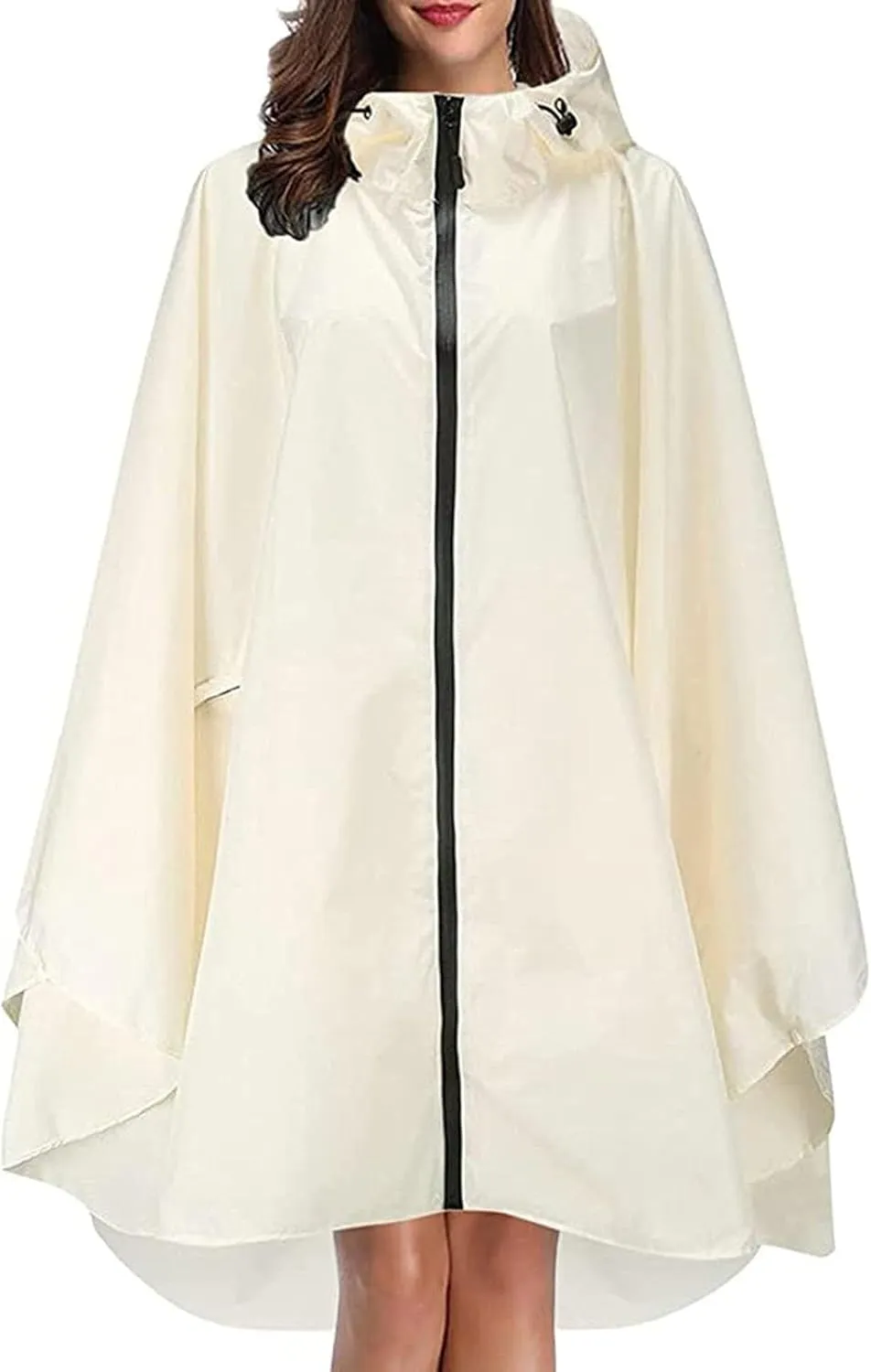 Rain Ponchos for Adults Waterproof Rain Poncho Lightweight Reusable Hiking Coat for Outdoor Activities with Pockets