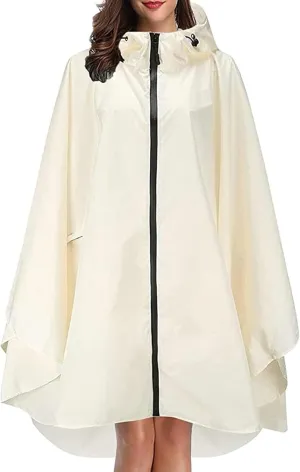 Rain Ponchos for Adults Waterproof Rain Poncho Lightweight Reusable Hiking Coat for Outdoor Activities with Pockets