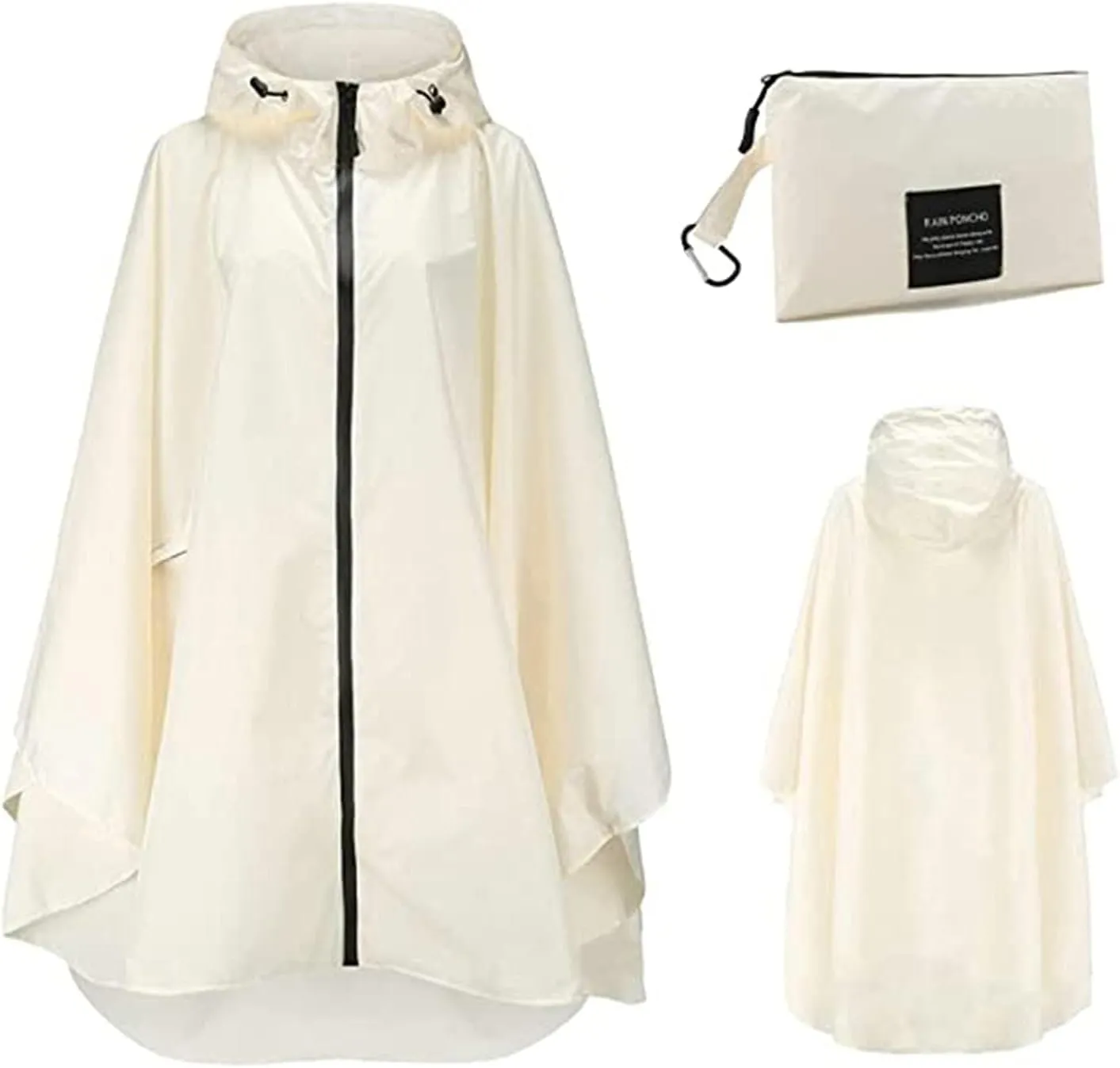 Rain Ponchos for Adults Waterproof Rain Poncho Lightweight Reusable Hiking Coat for Outdoor Activities with Pockets